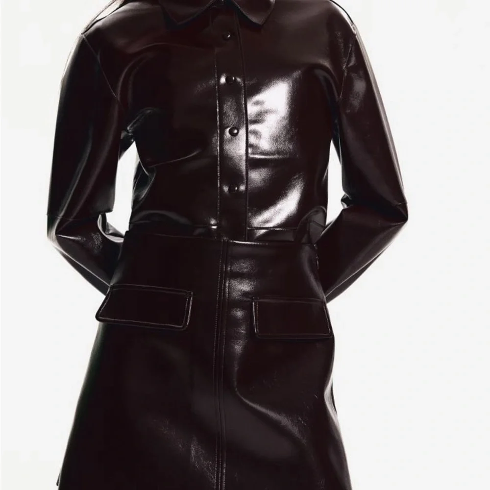 HM coated mini skirt - Picture 4 of 7